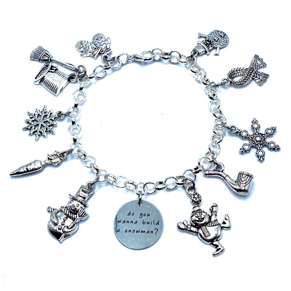 Snowman Charm Bracelet Winter